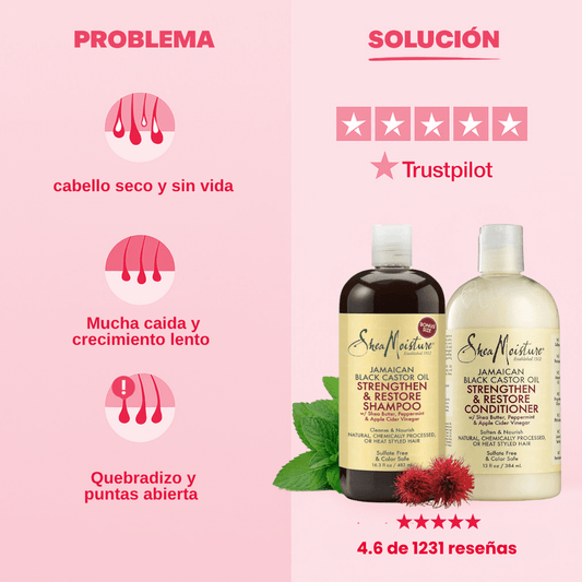 SheaMoisture – Set Shampoo + Acondicionador
