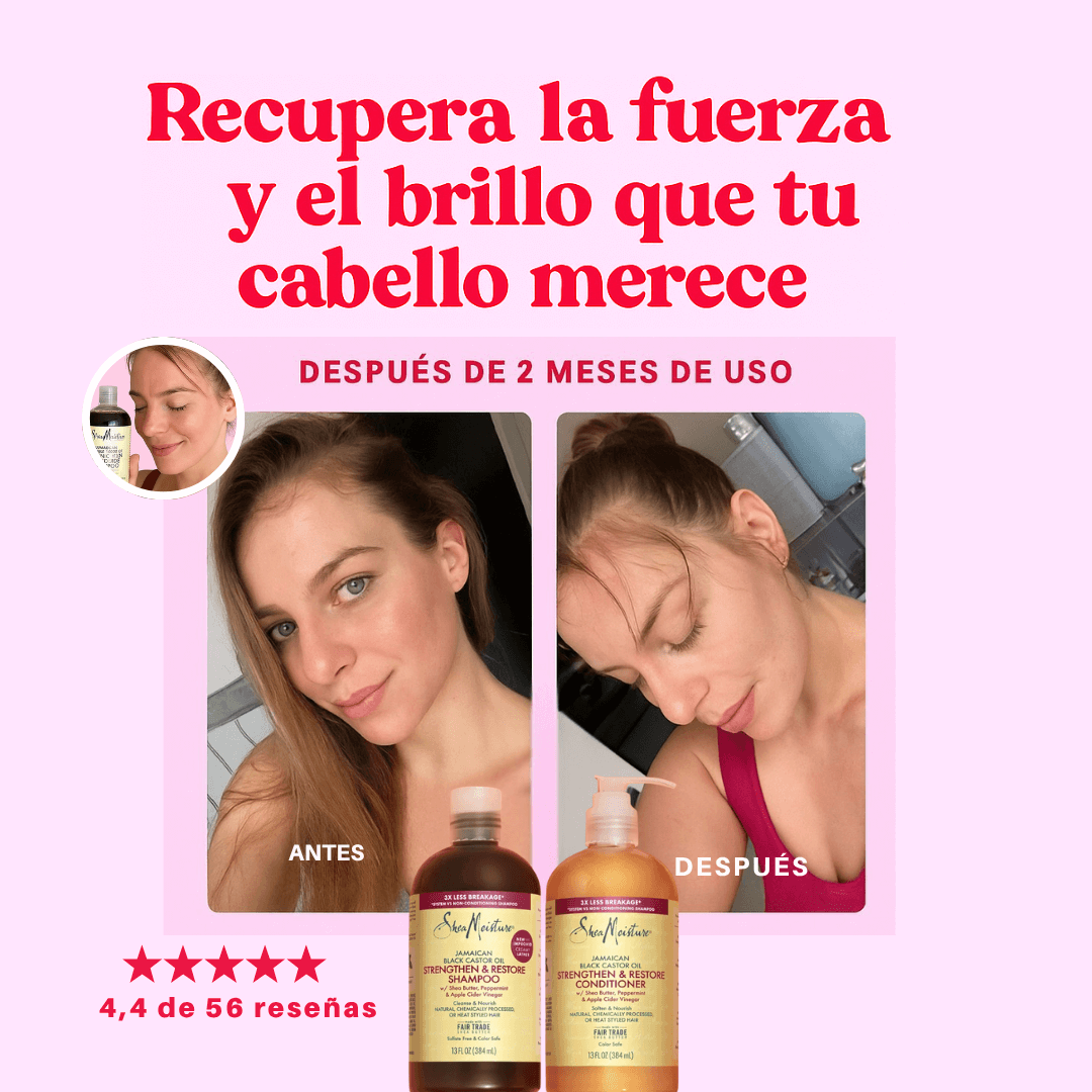 SheaMoisture – Set Shampoo + Acondicionador